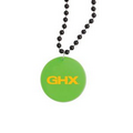 Neon Green Medallion Beads